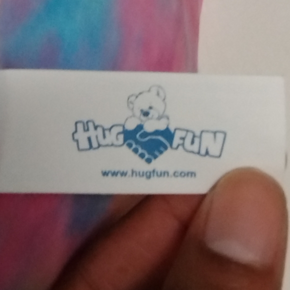 Hug Fun Tie dye unicorn Pegasus pony round squishy plush stuffed animal fairy co - Picture 14 of 14